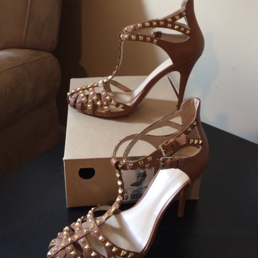 LOOKING FOR (Not for Sale) Zara Brown Studded Heel